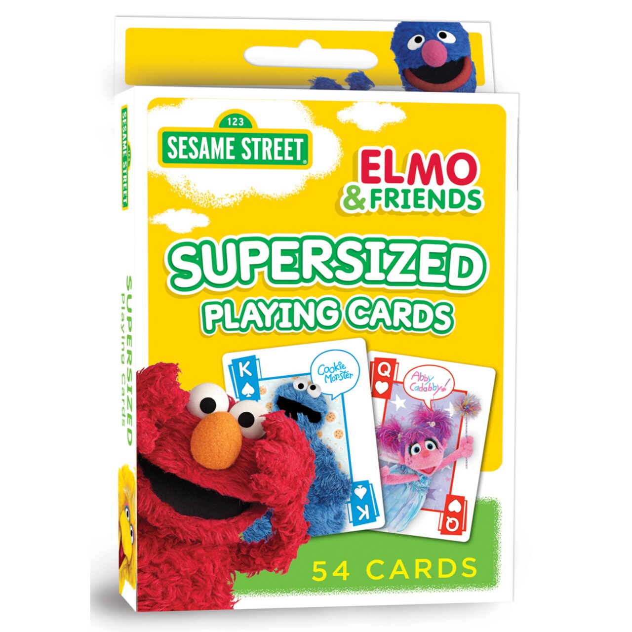 MasterPieces Family Games - Sesame Street Supersized Playing Cards - Officially Licensed Playing Card Deck for Kids and